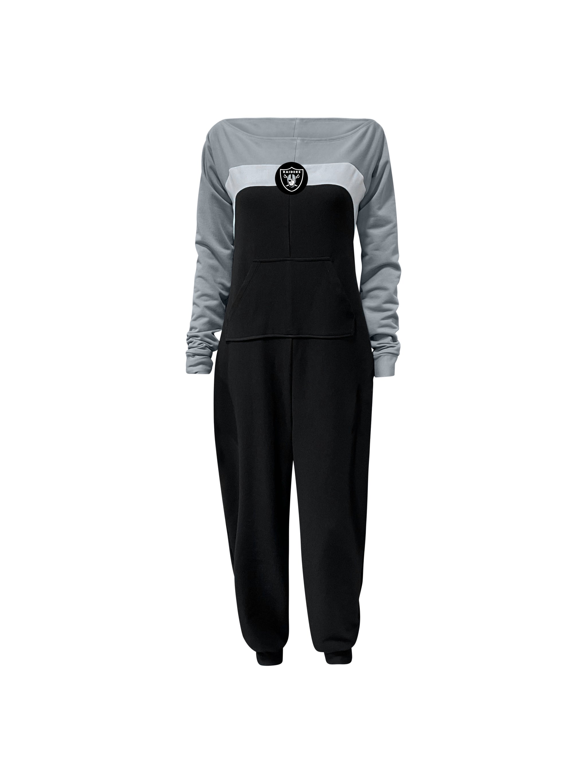 Las Vegas Raiders Color Block Jumpsuit for Women (Athleisure