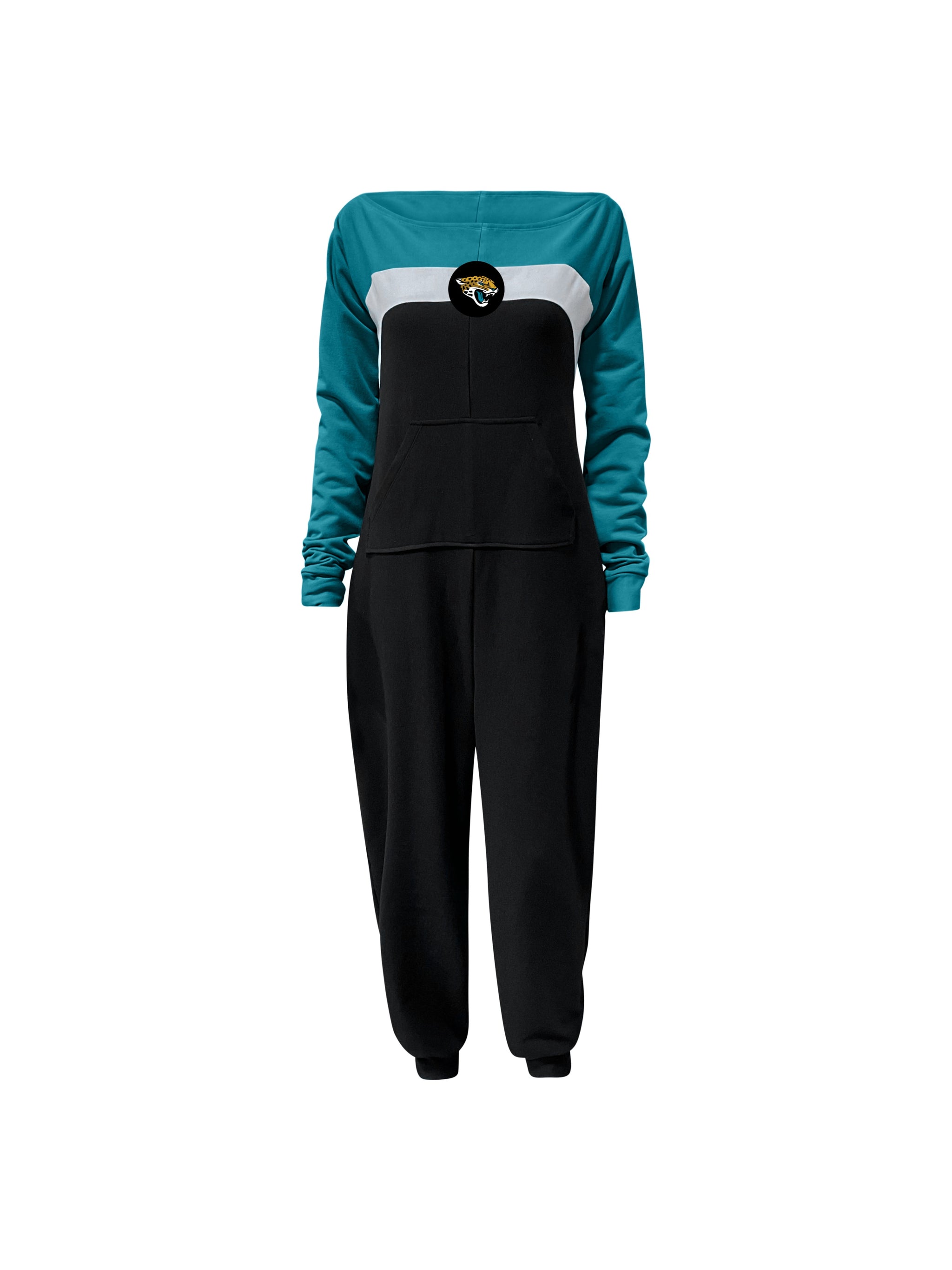 Jacksonville Jaguars Color Block Jumpsuit for Women (Athleisure