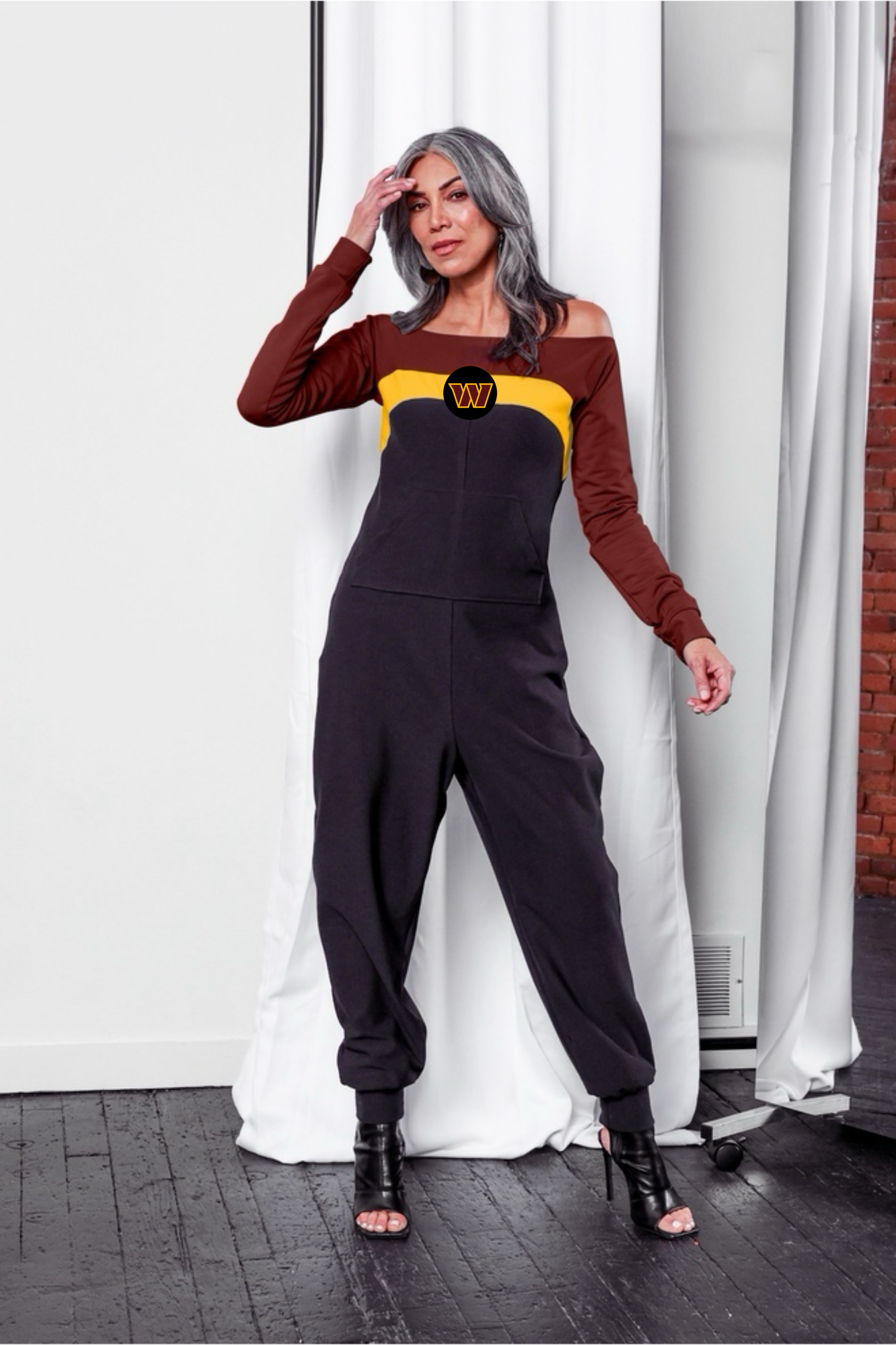 Washington Commanders Color Block Jumpsuit for Women (Athleisure