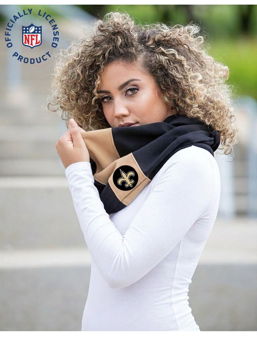 New Orleans Saints Infinity Scarf | Kiya Tomlin New Orleans Saints Infinity Scarf | Kiya Tomlin