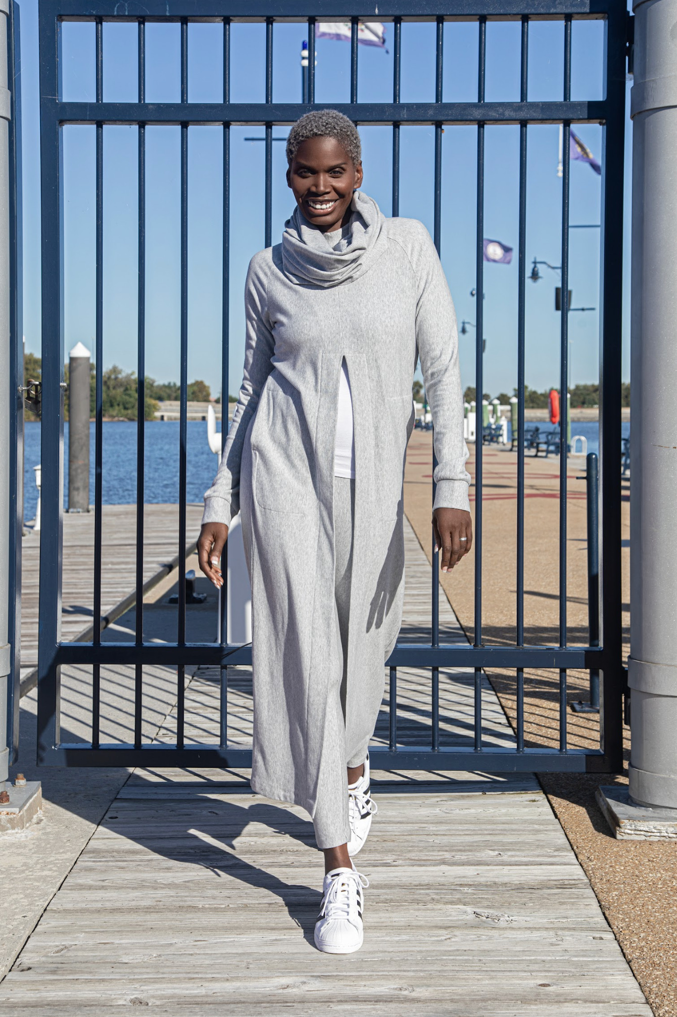 Long Tunic Fleece - Oceana Blue – Kiya Tomlin